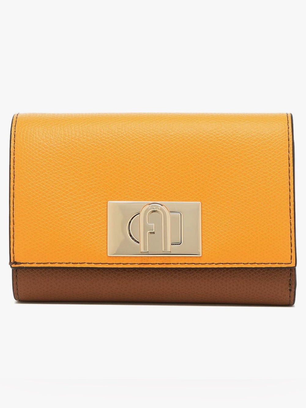 Furla 1927 M Trifold Wallet compact Mini Wallet in a dual-tone